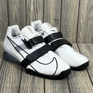 Nike Romaleos 4 Weightlifting Powerlifting Shoes White Black CD3463-101 Men 14